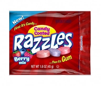 Razzles - Mélange de baies enrobées de bonbons 45 grammes