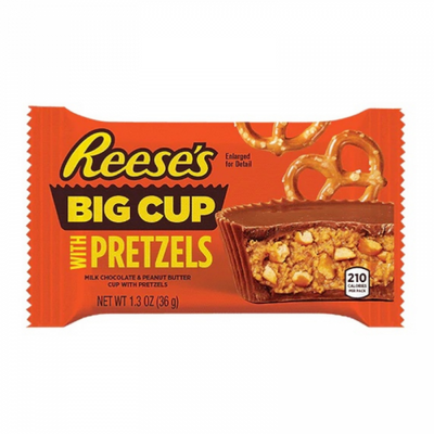 Reese's - Großer Becher gefüllt mit Brezeln, 36 Gramm