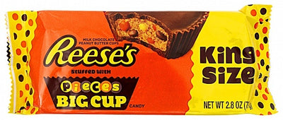 Reese's - Tasses au beurre de cacahuète avec morceaux de Reese's, format King Size 79 grammes