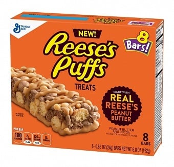 Reese's - Barres chocolatées Puffs (paquet de 8)