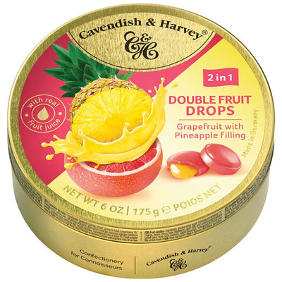 Cavendish & Harvey - Double Fruit Réglisses Grapefruit With Pineapple Filling 175 Gram