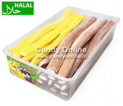 Jake - Jumbo Sour Pineapple-Coco 30 Pièces 1,5 Kilo (Halal)