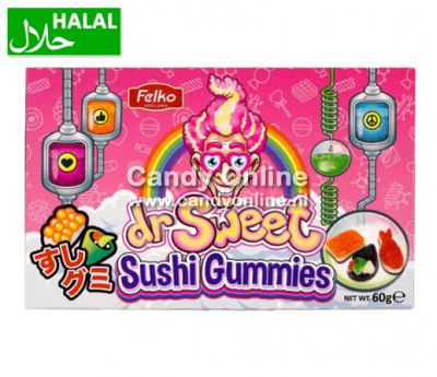 Dr. Sweet - Bonbons gélifiés au sushi 60 grammes