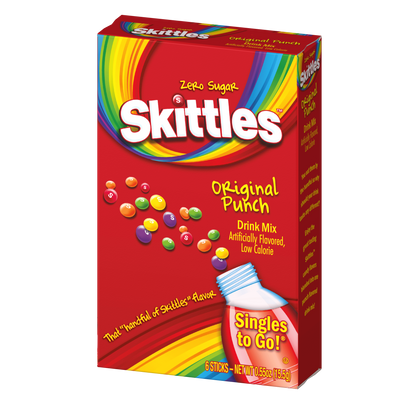 Skittles - Zero Squgar Original Punch Getränkemix 15,5 Gramm