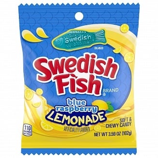 Schwedische Fische - Blaue Himbeer-Limonade 102 Gramm