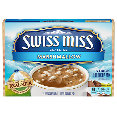 Swiss Miss - Préparation pour chocolat chaud à la guimauve 124 grammes