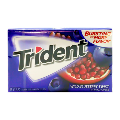 Trident - Torsade aux myrtilles sauvages - 14 bâtonnets