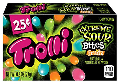 Trolli - Bouchées acidulées extrêmes Fruitz 23 grammes