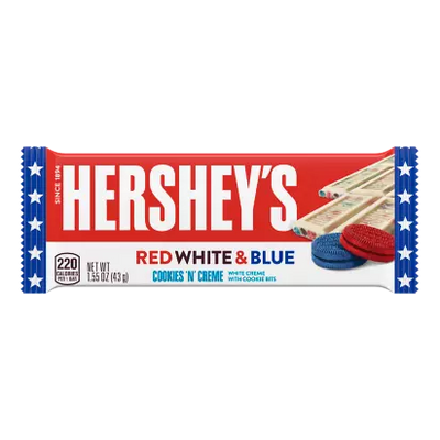 Hershey's - Cookies 'n' Creme Rot Weiß & Blau 36 Gramm