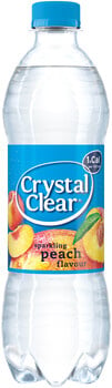 Crystal Clear - Peach 500ml 6 Pièces