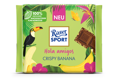 Ritter Sport - Hola Amigos Knusprige Banane 100 Gramm