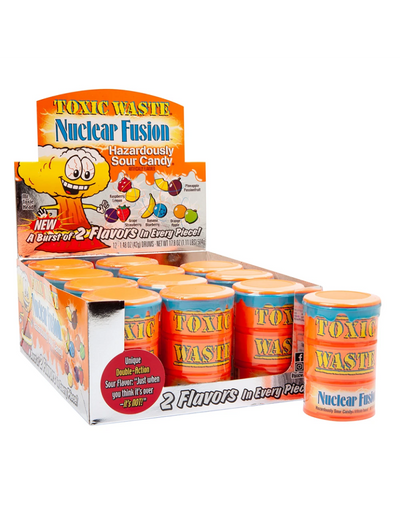 Toxic Waste -Nuclear Fusion Candy Drum 42 Gram 12 Stück