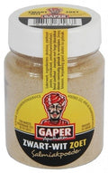 Gaper Zwart Wit Zoet Salmiakpoeder 30 Gram 24 Stuks