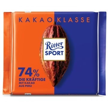 Ritter Sport - Kakao Class 74% Chocolat du Pérou 100 grammes