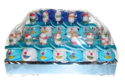 Süßigkeitentraktatie - Jongens Blauw/Wit Lolly 30 Stück