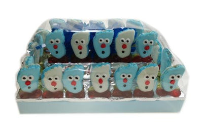 Süßigkeitentraktatie - Voetjes Blauw 30 Stück