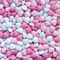Chocolat Dragees Hartjes Roze Wit 900 Gram*