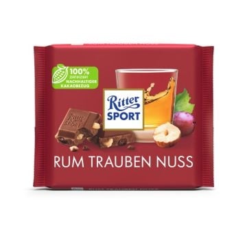 Ritter Sport - Rum Trauben Nuss 100 Gramm