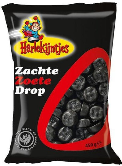 Harlekijntjes Lakritz Zoet 400 Gram 12 Zakken