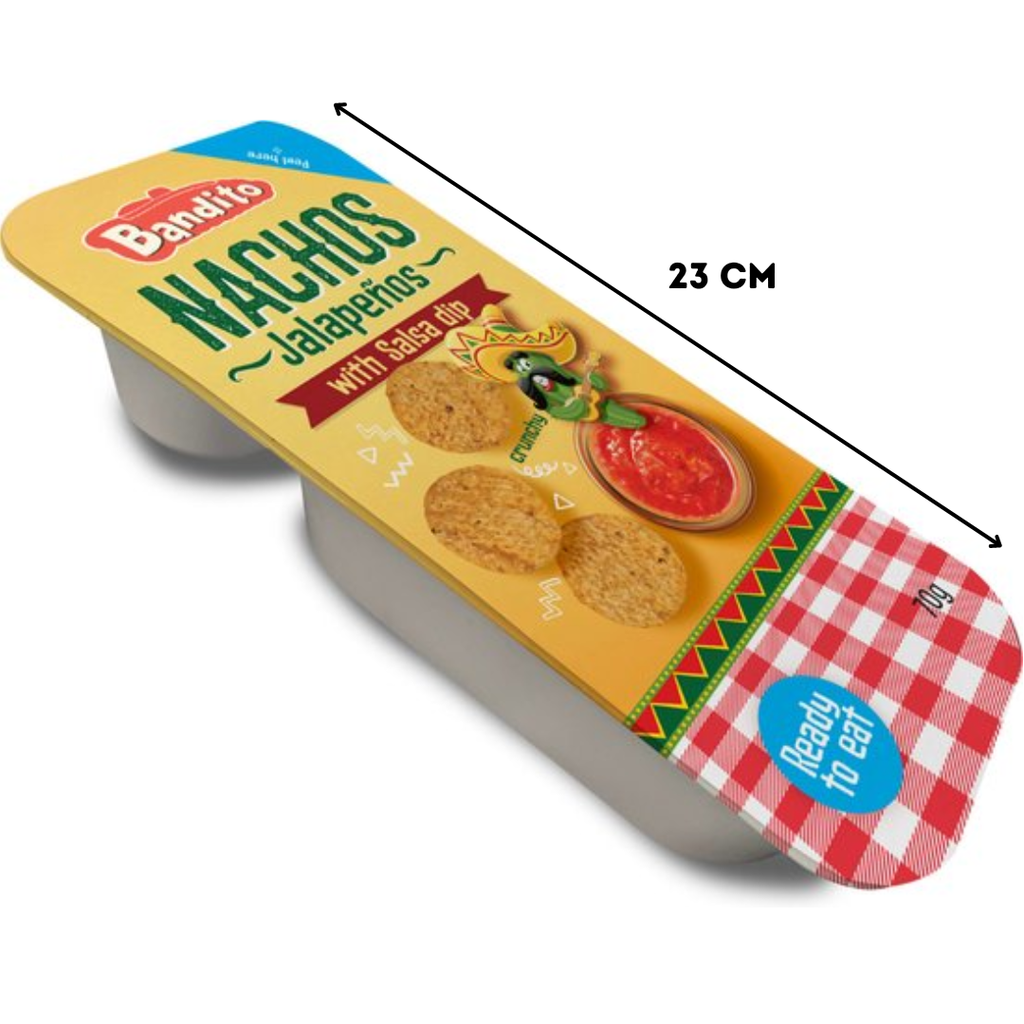 Bandito - Ensemble de trempettes Nacho Jalapenos 70 Grammes