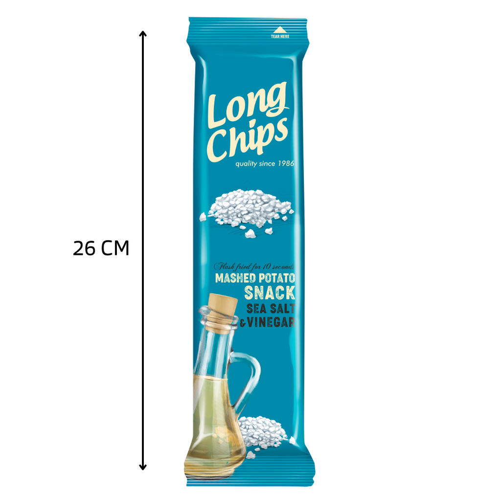 Lange Pommes frites – Salz &amp; Essig, 75 Gramm