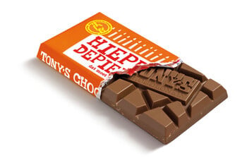 Tony's Chocolonely - Melk Karamelzout Zeezout 180 Gram 15 Pièces