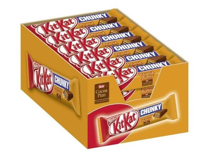 KitKat Chunky Peanut Butter 48 Gram 24 Stuks (import)