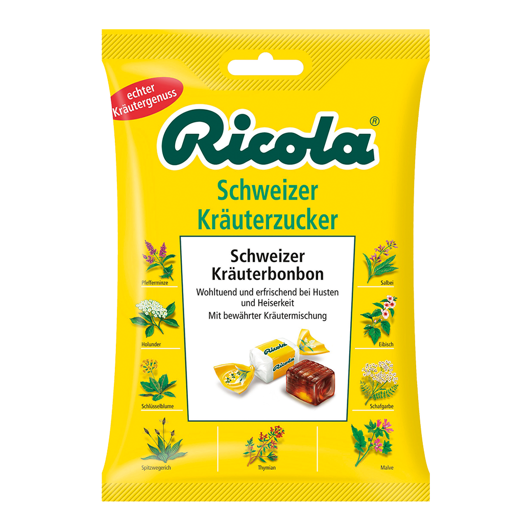 Ricola - Schweizer Kräuterzucker 75 Gramm (zuckerfrei)