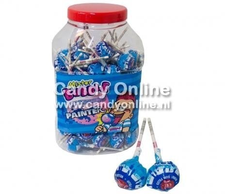 Fiesta Mister Bubble Gum Lolly''s Painter 100 Stück