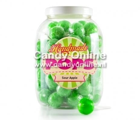 Hand Made Lollys Sour Apple 70 Pièces