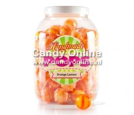 Hand Made Lollys Orange Lemon 70 Stuks