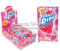 Chupa Chups - Crazy Dips Aardbei Lolly + Knetter 24 Stuks
