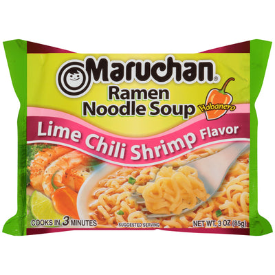 Maruchan - Ramen-Nudeln mit Limetten-Chili-Garnelen-Geschmack, 85 Gramm