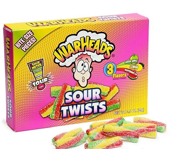 Boîte vidéo Warheads Sour Twist 99 grammes