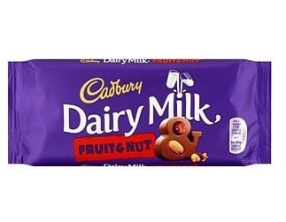 Cadbury - Dairy Milk Fruit & Nut 95 Gramm