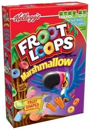 Kellogg's Froot Loops Frühstücksflocken mit Marshmallows, 297 Gramm