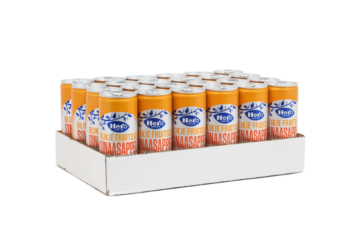 Hero - Sinaasappel 250ml 24 Canettes
