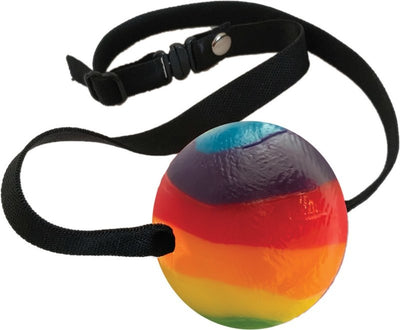Regenbogen-Süßigkeiten-Gag-Ball