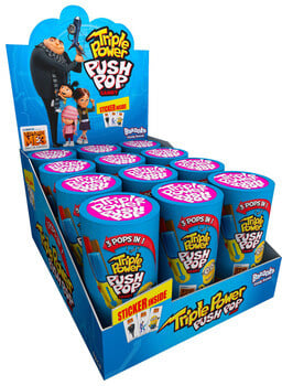 Bazooka - Triple Push Pop 12 Stück