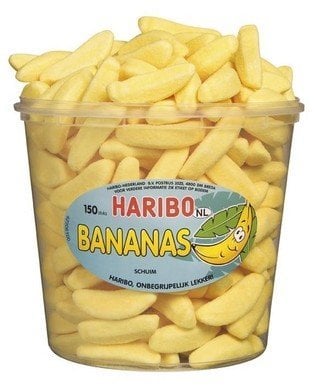 Haribo Silo Gesuikerde Banaantjes 150 Stuks 1050 Gram