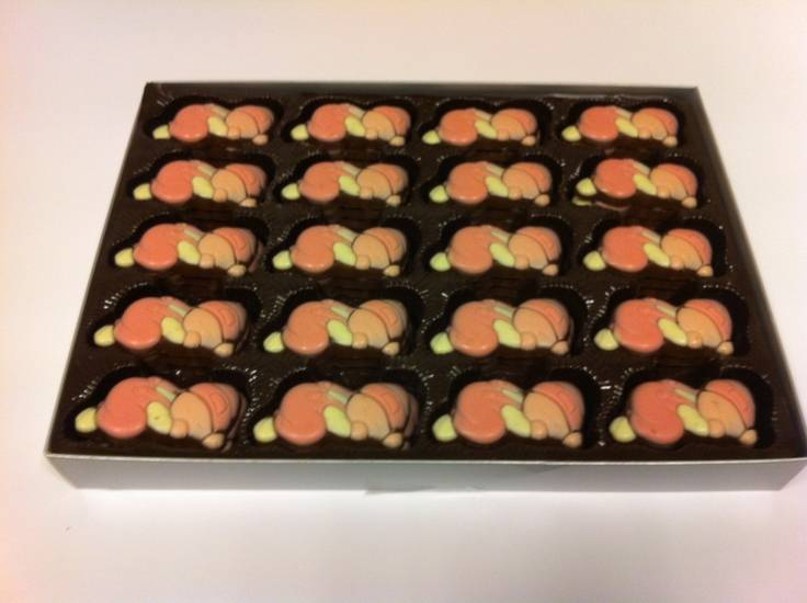 Chocolade Baby's Roze /-60 Stuks