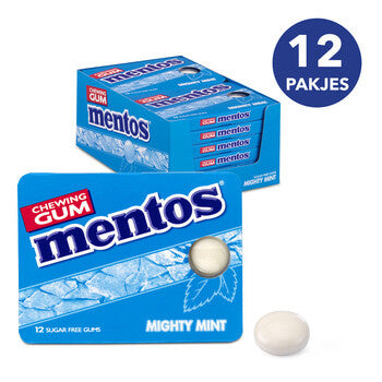 Mentos - Mighty Mint Chewing Gum 12 Stück