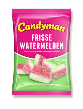 Candyman - Frisse Watermeloen 200 Gram 12 Stuks