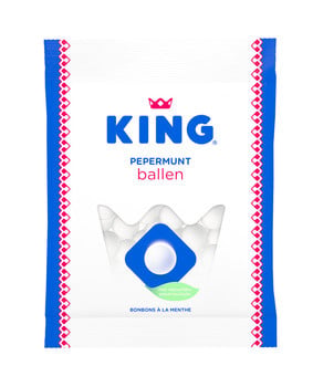 King - Pepermuntballen 250 Gram 12 Pièces