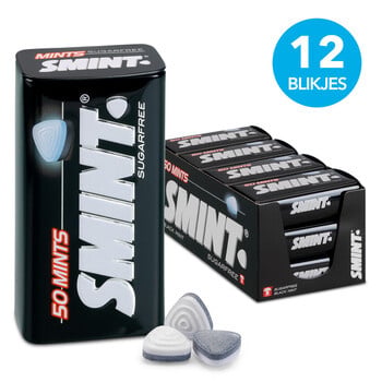 Smint - Blackmint 50 Mints 12 Stück