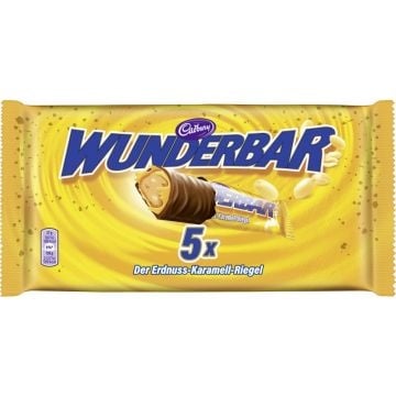Cadbury - Wunderbar Erdnuss 5x37g = 185 Grammes