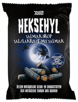 Heksehyl - Salmiak Lakritz 300 Gram 16 Stück