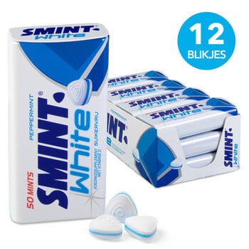 Smint - White Peppermint 50 Mints 12 Stück
