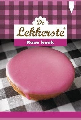De Lekkerste Roze Koek 55 Gram 18 Stück