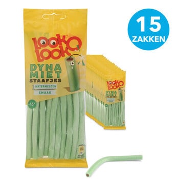 Look O Look - Dynamietstaafjes Watermeloen  110 Gram 15 Pièces